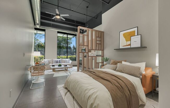 Studio, 1 bath, 405 sqft, $925, Unit The Lofts-166