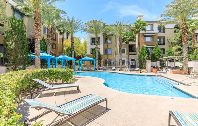 Pool patio at Loreto & Palacio by Picerne, Nevada, 89149