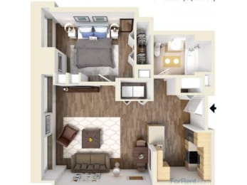 1 bed, 1 bath, 766 sqft, $2,215