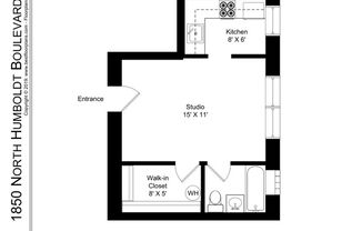 Studio, 1 bath, 355 sqft, $1,250, Unit 203