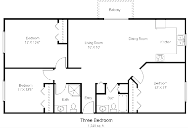 3 beds, 2 baths, 1,000 sqft, $1,857