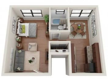 Studio, 1 bath, 450 sqft, $999