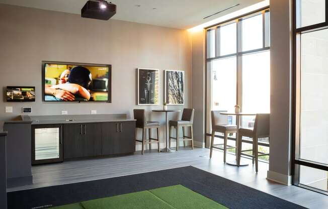 Lobby with High Top Seating