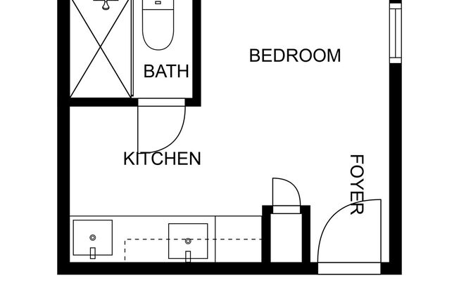 Studio, 1 bath, 130 sqft, $1,595, Unit 843 - 02