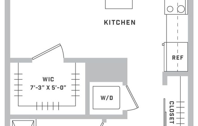Studio, 1 bath, 453 sqft, $2,095, Unit 26-553