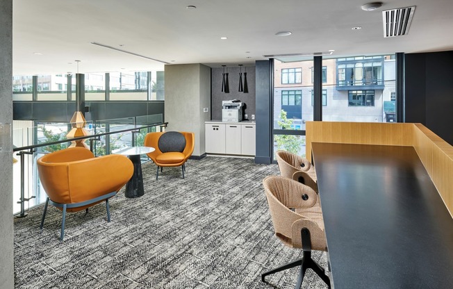 Working From Home is Easy With Additional Co-Working Spaces & a Print With Me Station Located on the Phase II Mezzanine Level
