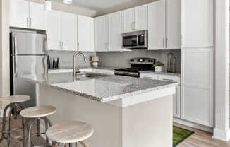 Kitchen with Stainless Steel Appliances