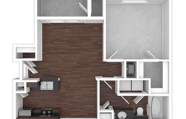 1 bed, 1 bath, 713 sqft, $1,360