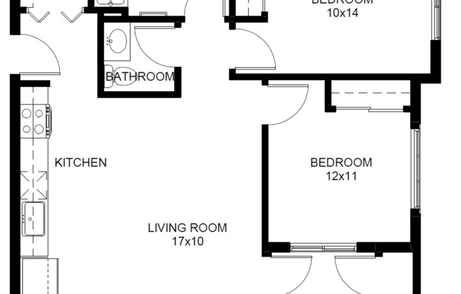 2 beds, 1.5 baths, 855 sqft, $1,675, Unit G206