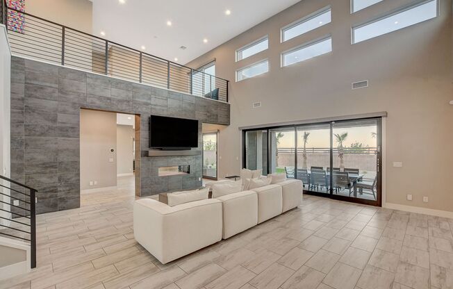 4056 Desert Trace Ct-Welcome to your Breathtaking Contemporary Oasis Located in a Gated Community at the Base of Lone Mountain