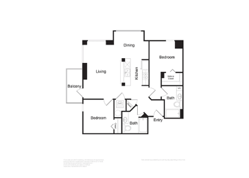 2 beds, 2 baths, 1,019 sqft, $3,315