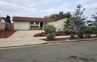 Clairemont 3-Bedroom, 2-Bath--Canyon lot