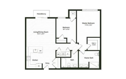 2 beds, 2 baths, 1,127 sqft, $2,463