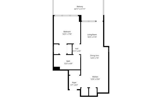 1 bed, 1 bath, 848 sqft, $3,850, Unit 411
