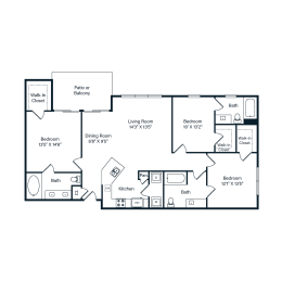 3 beds, 3 baths, 1,566 sqft, $2,434