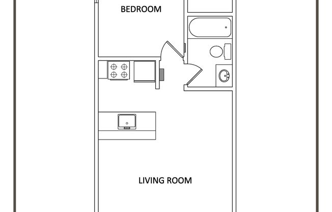 1 bed, 1 bath, 465 sqft, $1,195, Unit AC-32