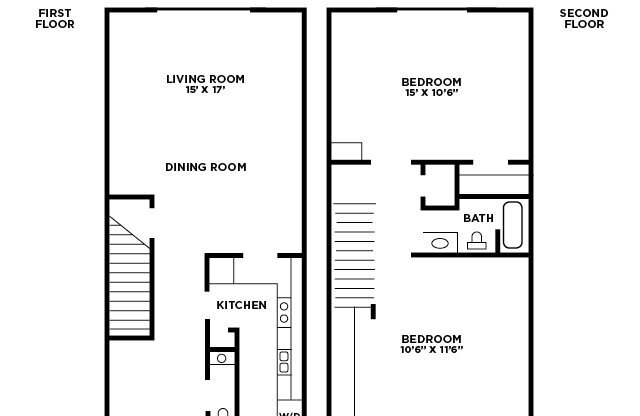 2 beds, 1.5 baths, 1,060 sqft, $1,399