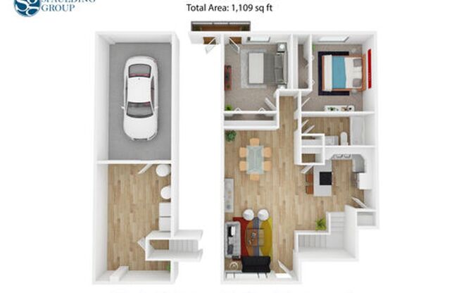 2 beds, 1 bath, 907 sqft, $1,800, Unit 1823
