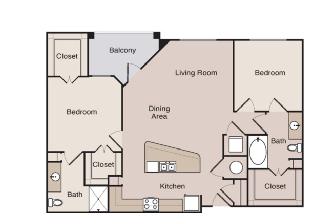 2 beds, 2 baths, 1,147 sqft, $2,125, Unit 00 - 2055141