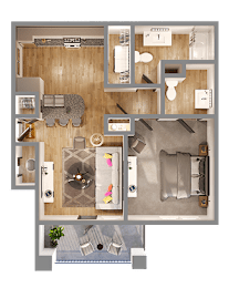 1 bed, 1 bath, 800 sqft, $1,311