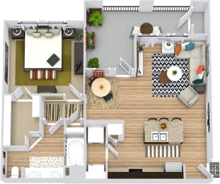 1 bed, 1 bath, 820 sqft, $1,639