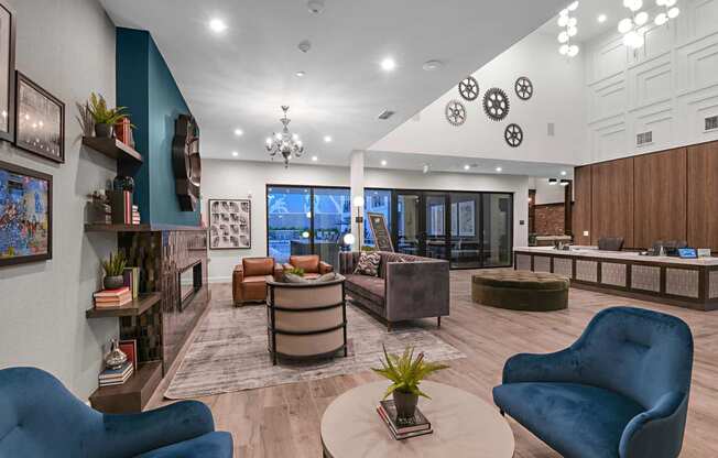 Clubhouse at The Foundry Luxury Apartments in Tampa FL