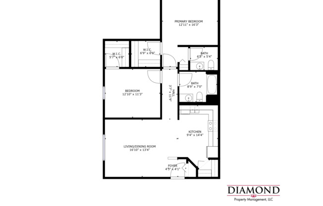2 beds, 1.5 baths, $945, Unit 3775-104
