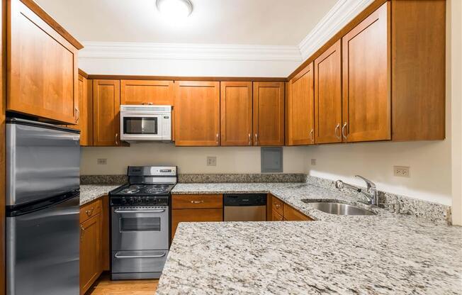 The Patricians Apartments Lincoln Park Chicago Studio Kitchen