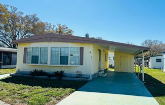 55+ Living: 2 Bed/2 Bath Trailer Home with Master Suite in Prime Location