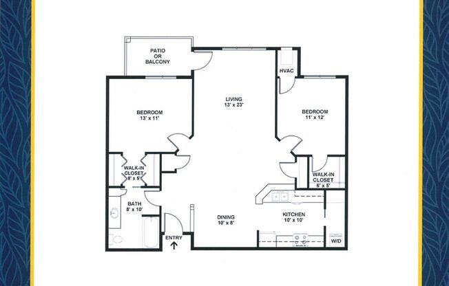 2 beds, 1 bath, 1,086 sqft, $1,535, Unit 927-308