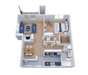 1 bed, 1 bath, 790 sqft, $1,954