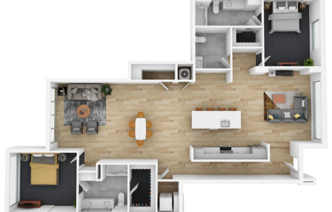 2 beds, 2 baths, 1,833 sqft, $4,201