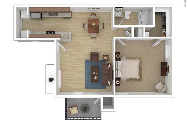 A1: Beds - 1: Baths - 1: SqFt Range - 671 to 671