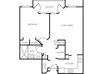 1 bed, 1 bath, 832 sqft, $1,314