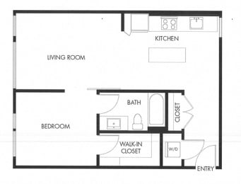 1 bed, 1 bath, 706 sqft, $2,691