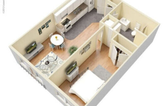 1 bed, 1 bath, 685 sqft, $1,129