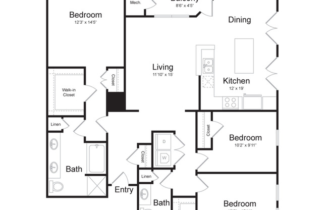 3 beds, 2 baths, 1,515 sqft, $2,524