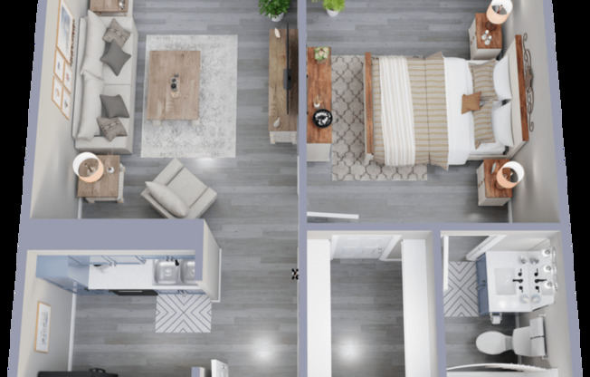 1 bed, 1 bath, 522 sqft, $769