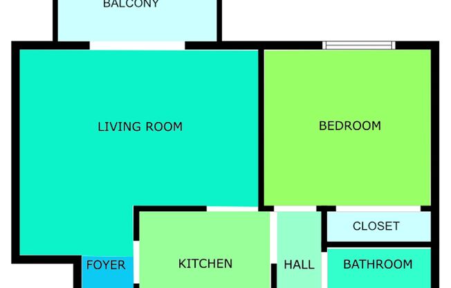 1 bed, 1 bath, $960, Unit 303