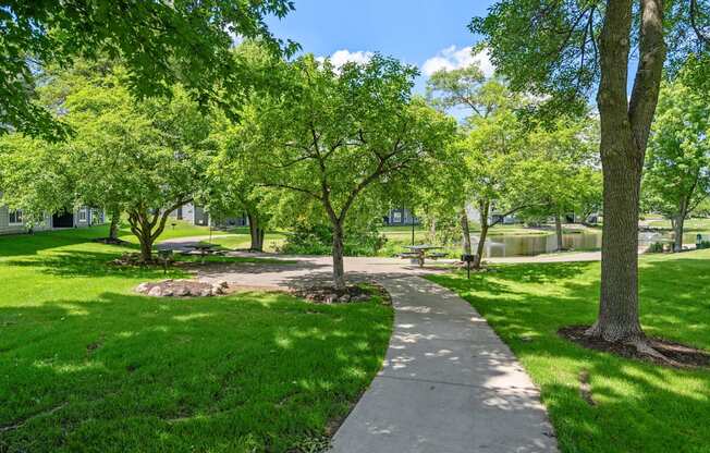 Walking Paths with wooded views