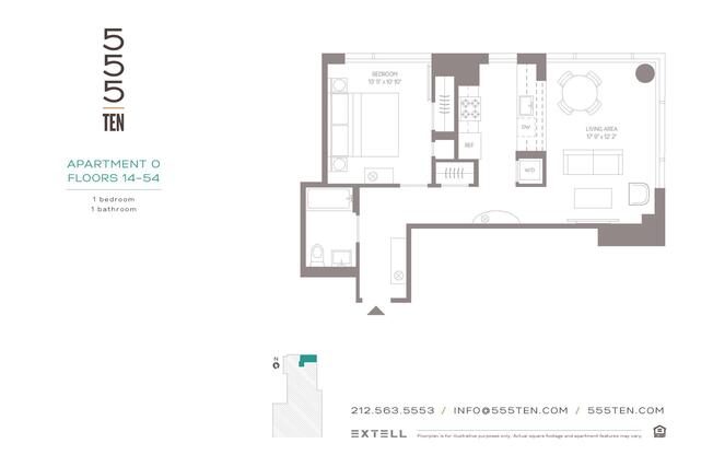 1 bed, 1 bath, $6,475, Unit 47O