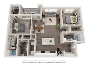 2 beds, 2 baths, 1,161 sqft, $1,920