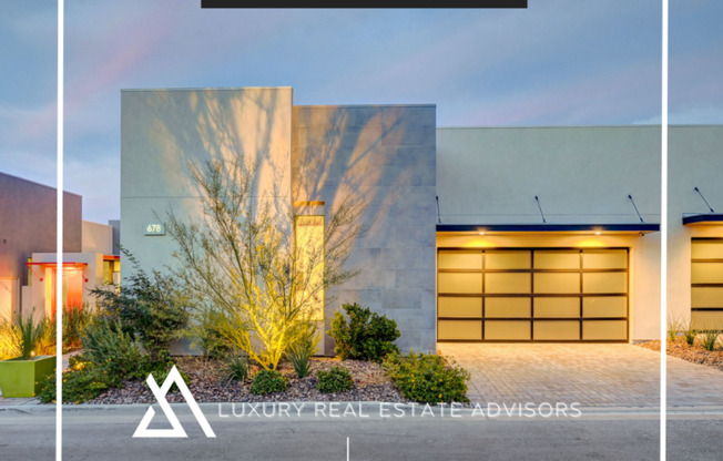 Amazing Golf Course and Las Vegas Valley Views from this Stunning, Fully Furnished, 3Bd + Loft Residence