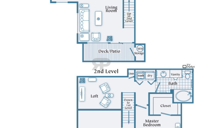 1 bed, 1.5 baths, 951 sqft, $1,620