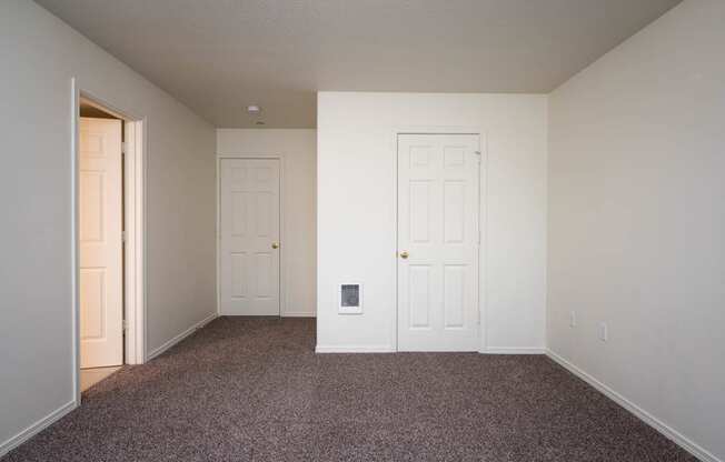 Village at Main Street | 2x2 Bedroom Two Closet and Bathroom Entrance