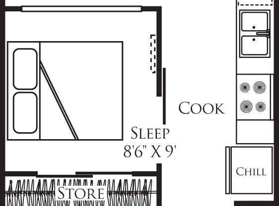 Studio, 1 bath, 511 sqft, $1,887, Unit 622