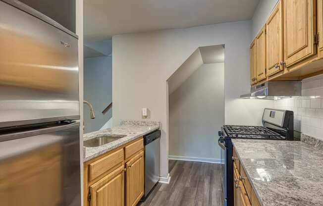 Another shot of the Kitchen area in a Stratford Hills Garden Unit