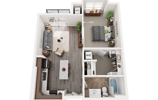 1 bed, 1 bath, 768 sqft, $1,794