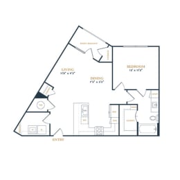 1 bed, 1 bath, 765 sqft, $1,825