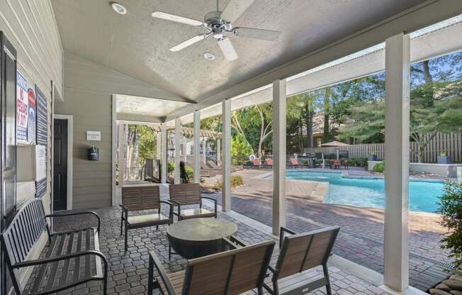 pool patio at Park Summit Apartments in Decatur, GA 30033